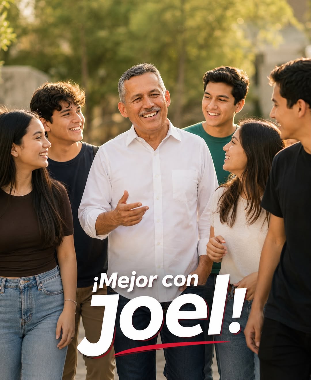 Joel con la comunidad